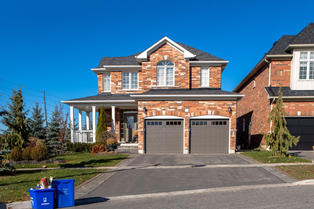 A brick home in the exurbs