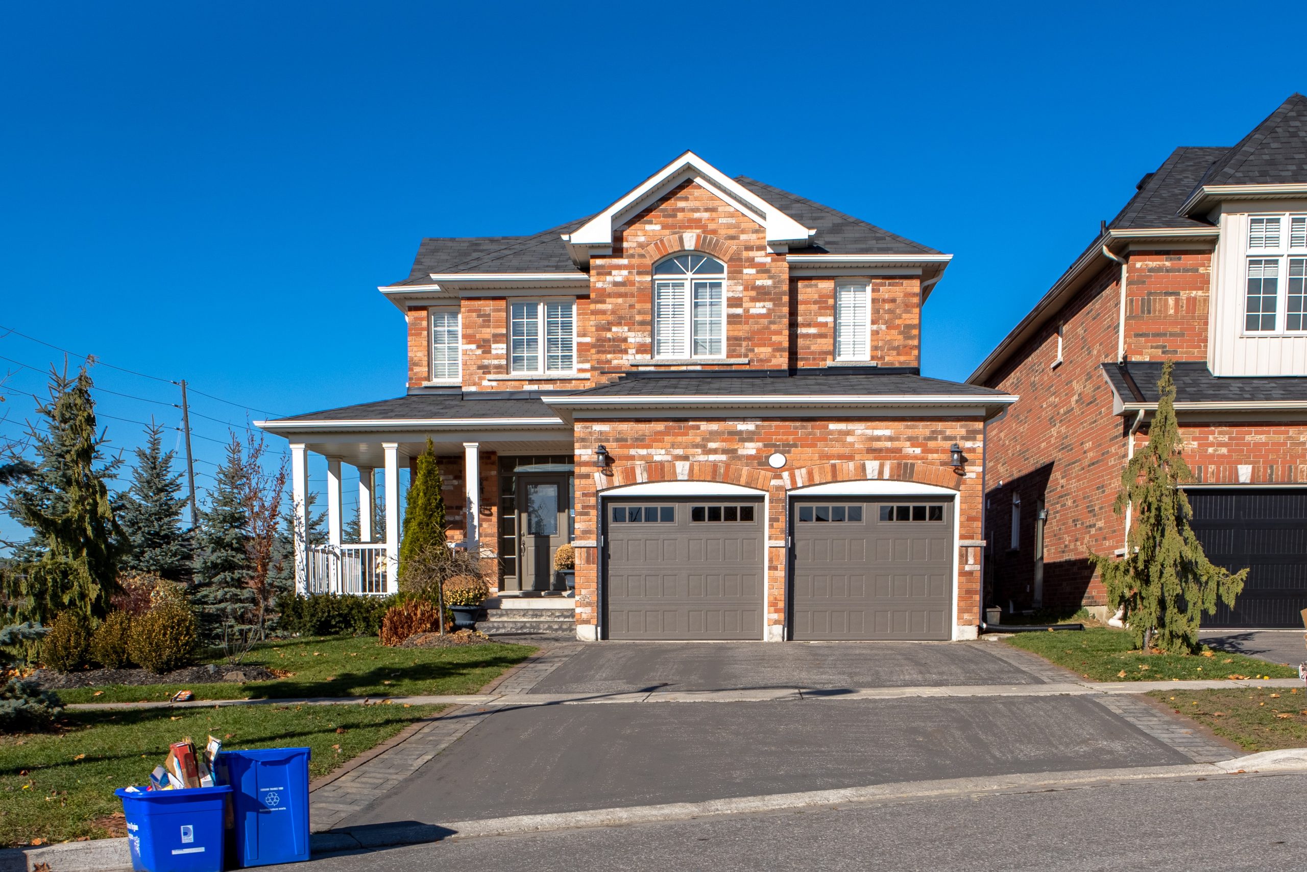 A brick home in the exurbs