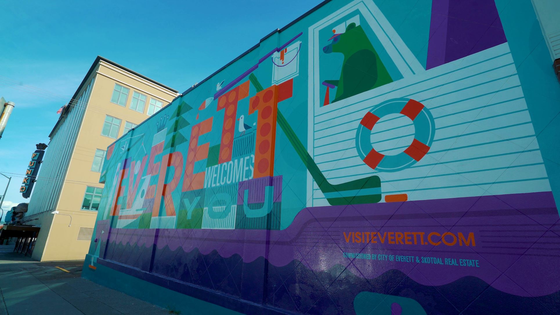A mural in Everett, WA