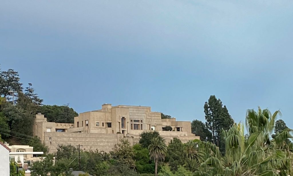 The Ennis House by Frank Lloyd Wright